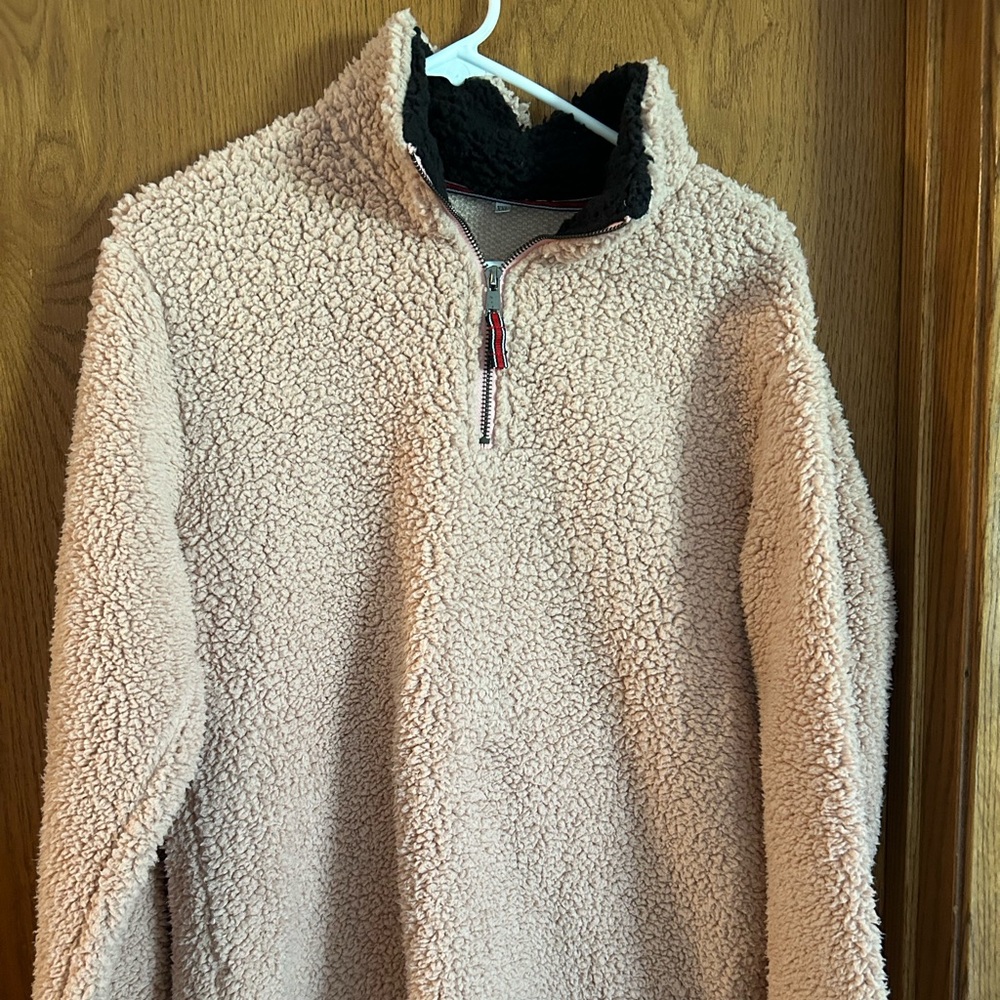Quarter-zip sherpa